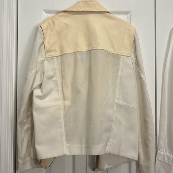 BCBGMaxAzria Runway “Hazel” leather and fabric jacket - Picture 4 of 11